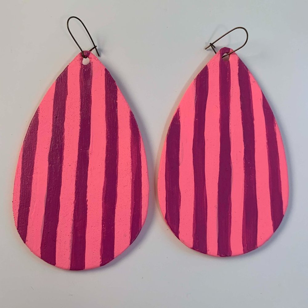 Large Reversible OOAK Lightweight HandMade Earrings